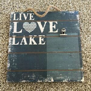Life love lake picture frame